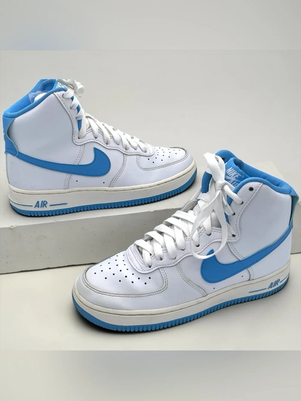 Nike Air Force 1 Mid White Blue Sneakers Women’s Size 6.5